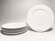 KPM Berlin Urania Weiß 6 x Platzteller 32 cm