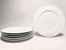 KPM Berlin Urania Weiß 6 x Gourmetteller 30 cm