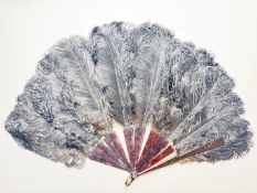 Fächer mit Federn, Radius: 40 cm