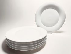 KPM Berlin Weiß 6 x Speiseteller 28 cm