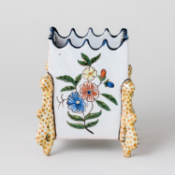 Cachepot Feyence mit Fischen 20. Jhd