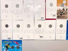 14 x 5 Euro Österreich Silber