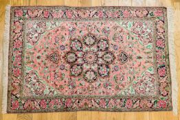 Teppich mit Seide 158 x 105 cm