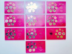 10 x Kursmünzensatz Deutschland Euro