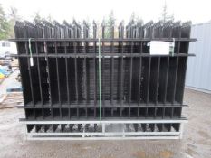 2025 ABOSS 4-RAIL WROUGHT IRON FENCING,(22) 10' X 7' FENCE PANNELS & (23) POSTS W/CONNECTERS