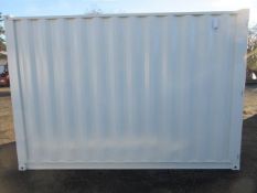 2025 12' STORAGE CONTAINER W/WINDOW & SIDE MAN DOOR