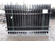 2025 ABOSS 4-RAIL WROUGHT IRON FENCING,(22) 10' X 7' FENCE PANNELS & (23) POSTS W/CONNECTERS