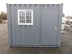 2025 12' STORAGE CONATAINER W/ WINDOW & SIDE MAN DOOR, S/N- MPGU1110116