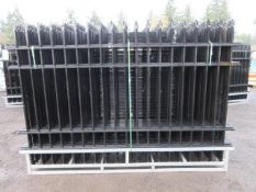 2025 ABOSS 4-RAIL WROUGHT IRON FENCING- (30) 10' X 7' FENCE PANELS & (31) POSTS W/ CONNECTORS
