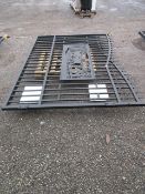 2025 KJ K0720 7' X 20' METAL FARM DRIVEWAY GATE W/ DEER ART (UNUSED)