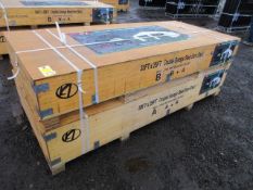 2025 KJ K3325 33' X 25' DOUBLE GARAGE STEEL BARN SHED WHITE COLOR (UNUSED)