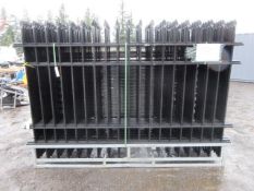 2025 ABOSS 4-RAIL WROUGHT IRON FENCING,(22) 10' X 7' FENCE PANNELS & (23) POSTS W/CONNECTERS