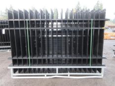 2025 ABOSS 4-RAIL WROUGHT IRON FENCING- (22) 10' X 7' FENCE PANELS & (23) POSTS W/ CONNECTORS