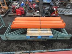 PALLET RACKING- (4) 10' UPRIGHTS & (14) 92'' CROSS BEAMS