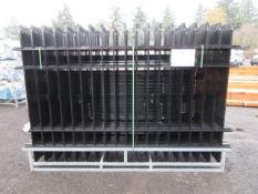 2025 ABOSS 4-RAIL WROUGHT IRON FENCING- (22) 10' X 7' FENCE PANELS & (23) POSTS W/ CONNECTORS