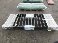 (10) 2025 7.9' X 3.3' BLACK STEEL FENCE PANELS