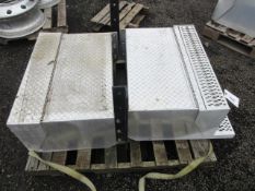 (2) 30'' DIAMOND PLATE ALUMINUM TRUCK SIDE STORAGE BOXES