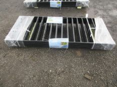 (10) 2025 7.9' X 3.3' BLACK STEEL FENCE PANELS