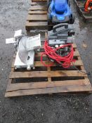 PRIMO COMMERCIAL MEAT SLICER & TASK FORCE 4-GALLON PANCAKE AIR COMPRESSOR