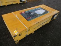 2025 KJ K1220 12' X 20' SINGLE GARAGE METAL SHED W/ SIDE MAN DOOR (UNUSED)