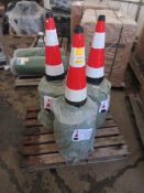 (60) 2025 FLUORESCENT SAFETY CONES (UNUSED)