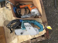 MAKITA 4'' CORDED BELT SANDER & RIDGID 1/2'' CORDED DRILL DRIVER