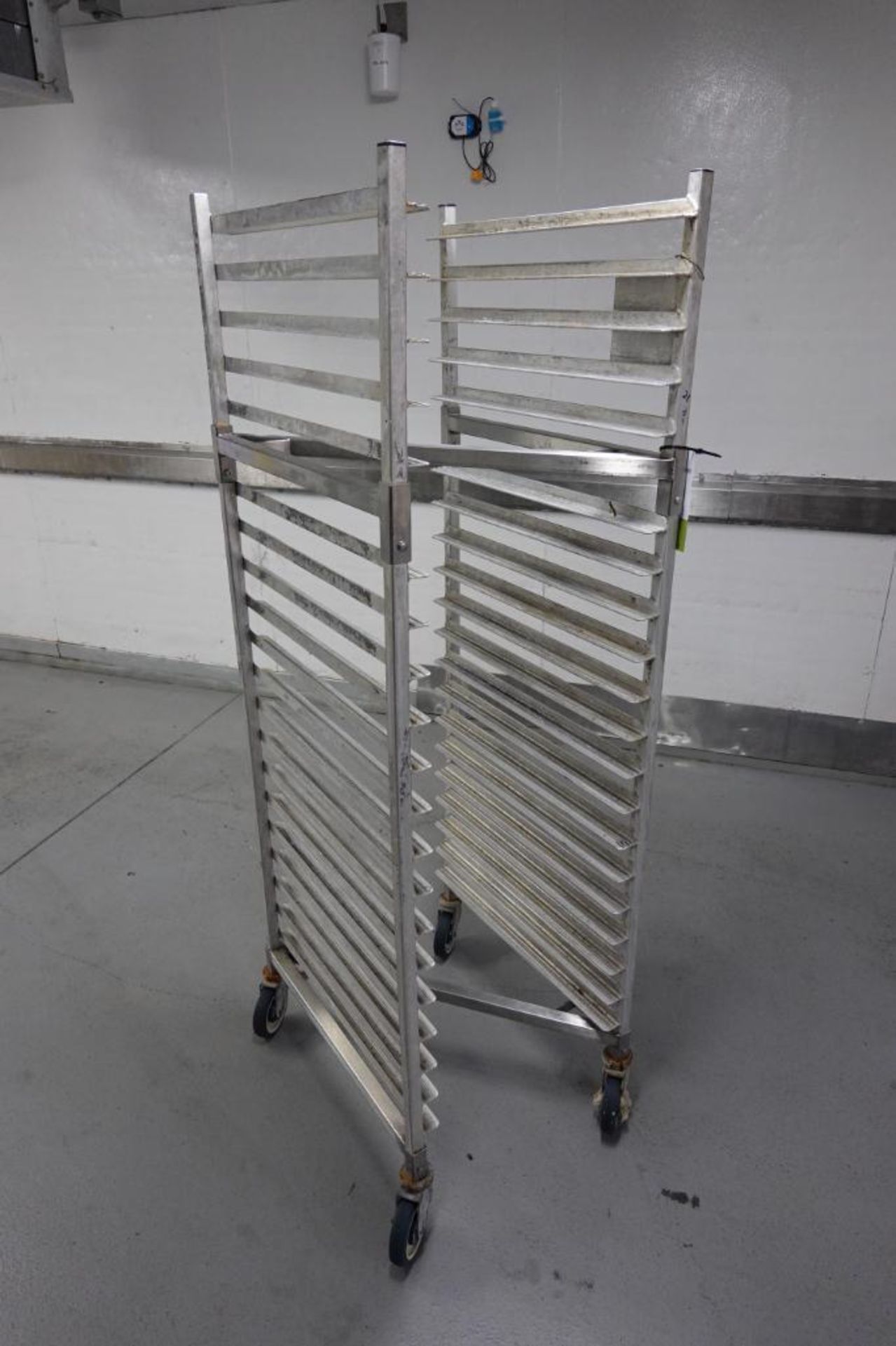 Aluminum Z-frame nesting bakery racks, 26 in. long x 18 in. wide x 70 ...