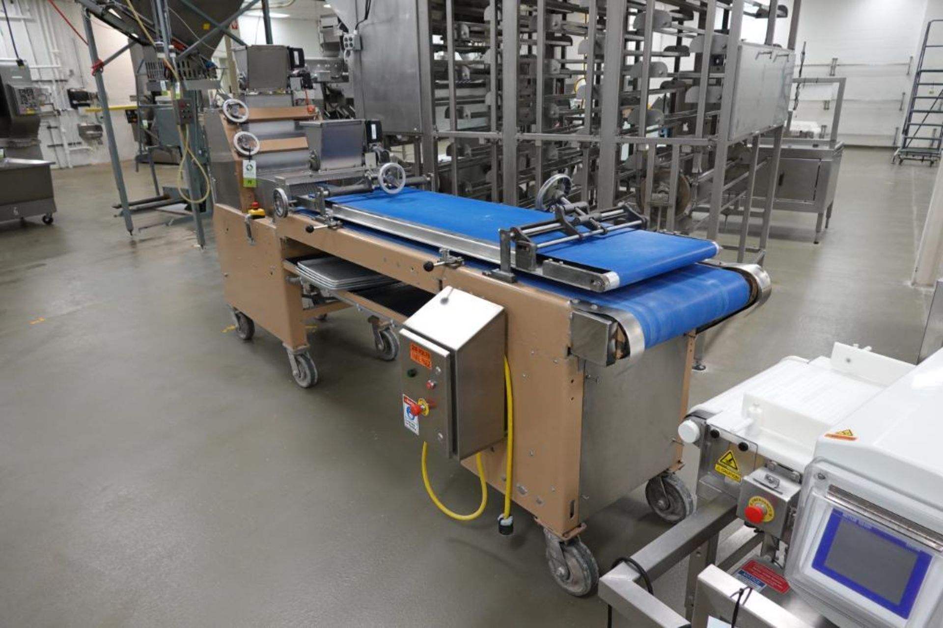 Bread Forming Table Bread dough moulding table, infeed conveyor 28 in. x 10 in. x 62 in ...
