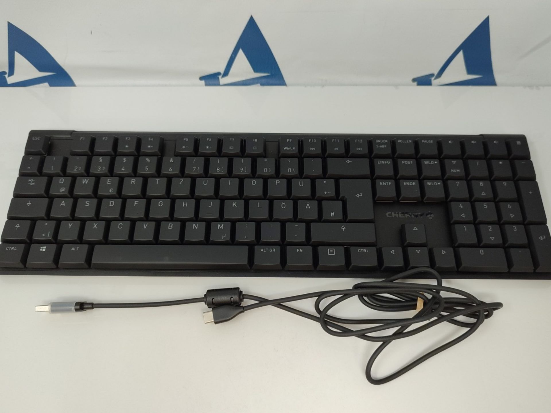 RRP £62.00 CHERRY MX 10.0N RGB, Flat Mechanical Gaming Keyboard with RGB Lighting, German Layout - Image 2 of 2