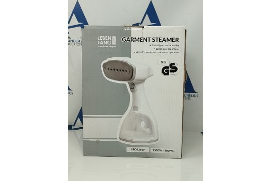 LEBENLANG Steamer Garment Steamer (1500W, 300ml, Quick & Go Automatic) LCD Handheld St - Image 1 of 2