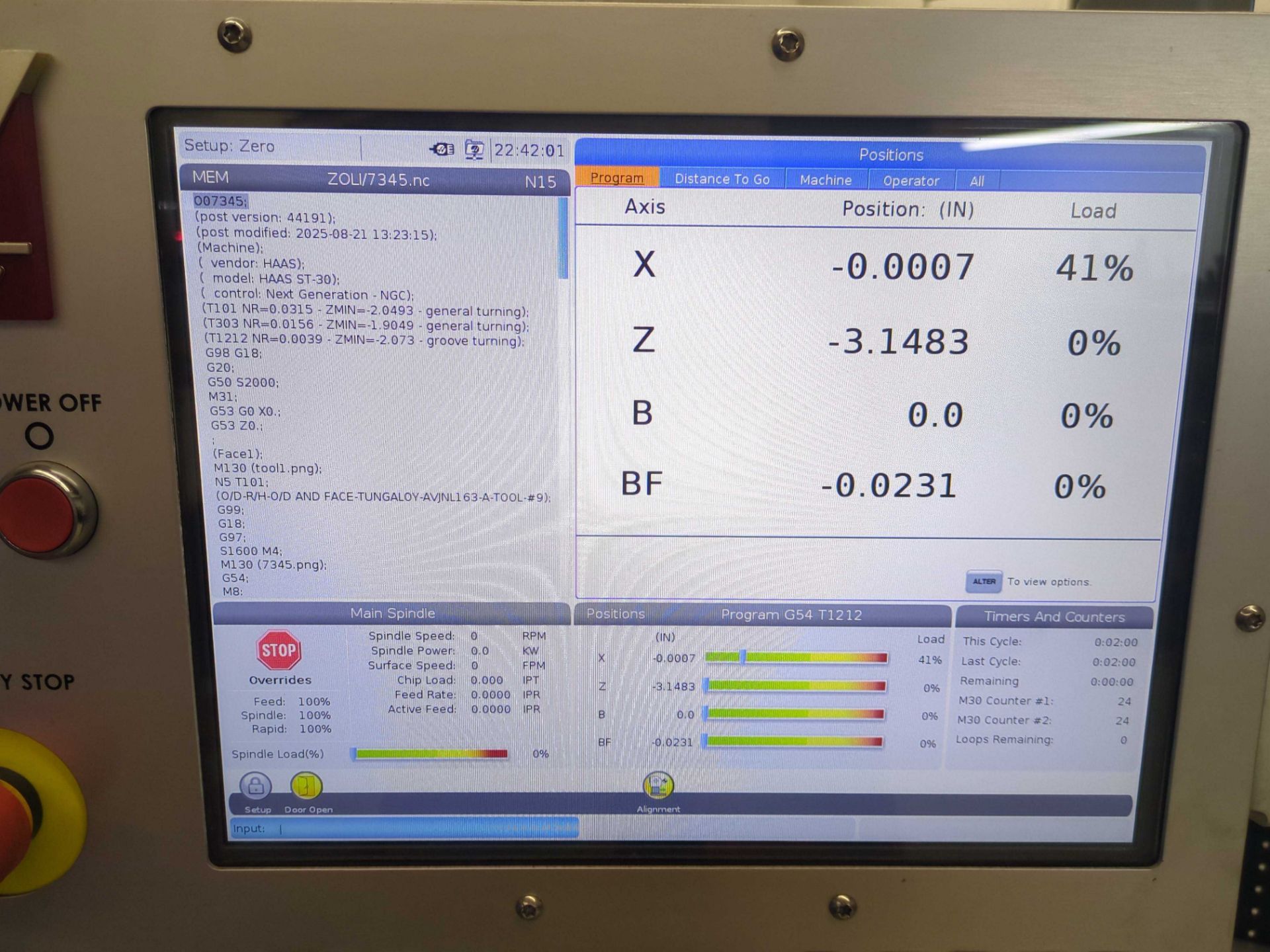 HAAS (2019) ST-30 CNC TURNING CENTER WITH HAAS CNC CONTROL, SAMCHULLY ...
