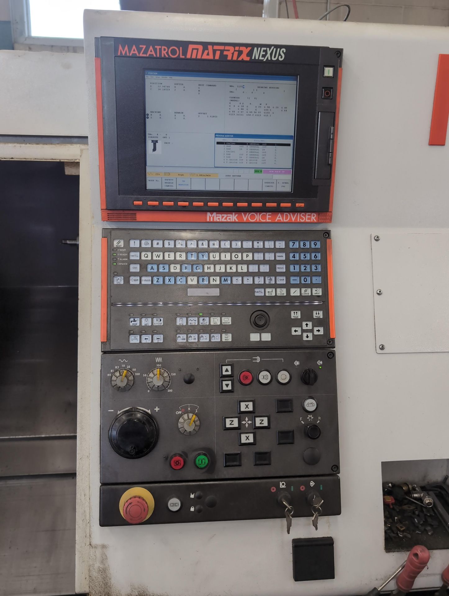 MAZAK QUICKTURN NEXUS 200 II CNC TURNING CENTER WITH MAZATROL MATRIX ...