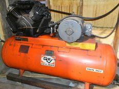 DEVILBISS VAV-5060 15 HP TANK-MOUNTED AIR COMPRESSOR, S/N: 9485 (CI)