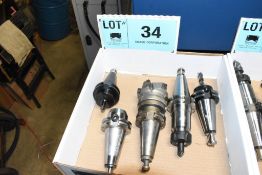 LOT/ (5) CAT 40 TAPER TOOL HOLDERS