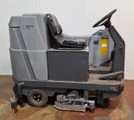 NILFISK ADVANCE (2000) 3200C 36V ELECTRIC RIDE-ON FLOOR SCRUBBER WITH BUILT-IN BATTERY CHARGER, 8.
