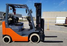 TOYOTA (2012) 8FGCU20 4,000 LB. CAPACITY LPG FORKLIFT WITH 189” MAX. LIFT HEIGHT, 3-STAGE MAST, SIDE