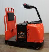 TOYOTA (2007) 8TB50 710 LB. CAPACITY 24V ELECTRIC RIDE-ON TUGGER WITH 7,521 KEY ON HOURS (RECORDED