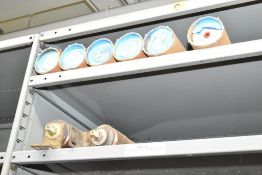 LOT/ CONTENTS OF SHELF - INCLUDING ELECTRICAL FUSES - VARIOUS SIZES, ELECTRICAL COMPONENTS, FUSE