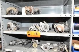 LOT/ CONTENTS OF SHELF - AUTOMOTIVE STARTERS