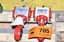 LOT/ (2) BRAY 2" DIRECTIONAL POWER ACTUATED BUTTERFLY VALVES [RIGGING FEES FOR LOT #705 - *TBD USD