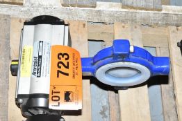 9" BUTTERFLY VALVE WITH AMRESIST ACTUATOR [RIGGING FEES FOR LOT #723 - *TBD USD PLUS APPLICABLE