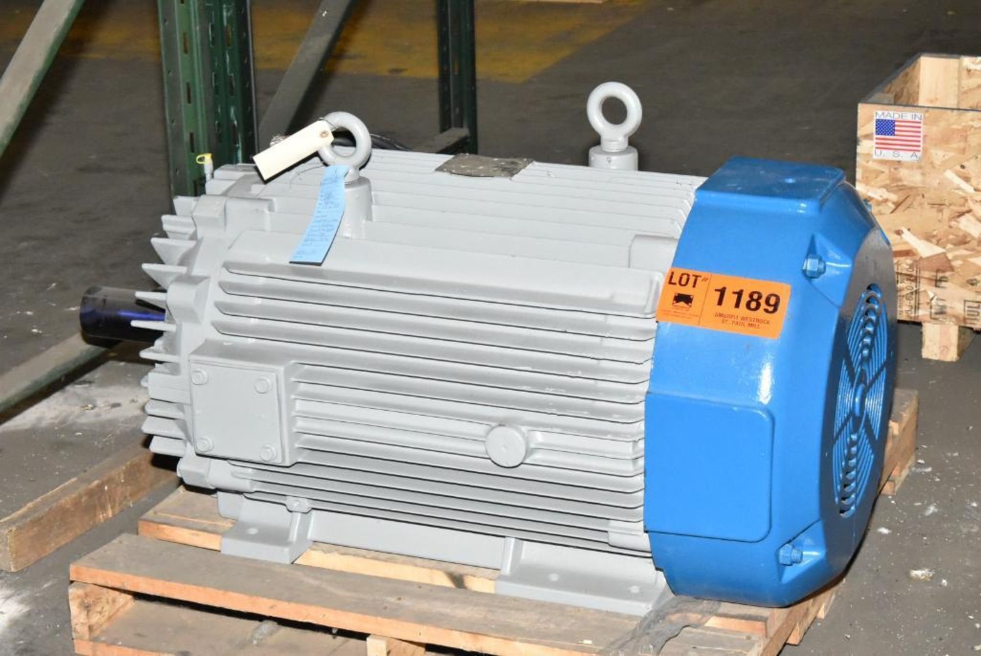 { Choice of lots: 1189 } ELECTRIC MOTOR WITH 250 HP/480V/1200 RPM ...