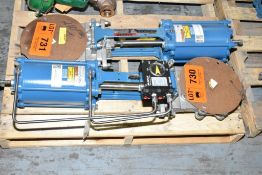 DEZURIK 6" STAINLESS STEEL ACTUATED KNIFE GATE VALVE WITH PMV VALVE CONTROL SYSTEM, S/N N/A [RIGGING