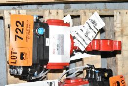 BRAY 3" ACTUATED BUTTERFLY VALVE, S/N N/A [RIGGING FEES FOR LOT #722 - *TBD USD PLUS APPLICABLE