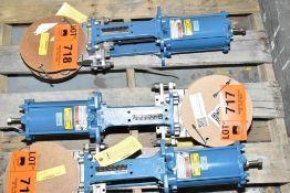 DEZURIK CF8M 4" STAINLESS STEEL ACTUATED KNIFE GATE VALVE WITH PMV VALVE CONTROL SYSTEM, S/N N/A [