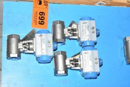 LOT/ (3) JAMESBURY 1.5" STAINLESS STEEL POWER ACTIVATED VALVES [RIGGING FEES FOR LOT #699 - *TBD USD