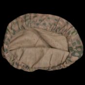 Rare WWII Nazi German Camouflage cover for Waffen SS helmet.