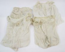 Assorted Victorian cotton undergarments and lace tops (1 box)