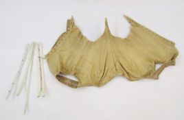 Part Victorian corset and stays, needing repair