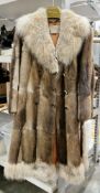 WITHDRAWN - COAT WILL BE IN 12TH AUGUST SALE - Retro three-quarter length fur coat by Paul Magder